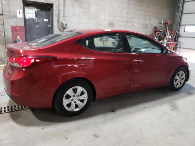 5NPDH4AE2GH672280 - 2016 HYUNDAI ELANTRA SE RED photo 3