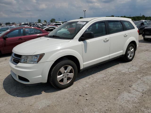 3C4PDCAB2DT529947 - 2013 DODGE JOURNEY SE WHITE photo 1