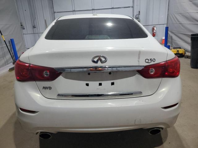 JN1BV7AR5FM403329 - 2015 INFINITI Q50 BASE WHITE photo 6