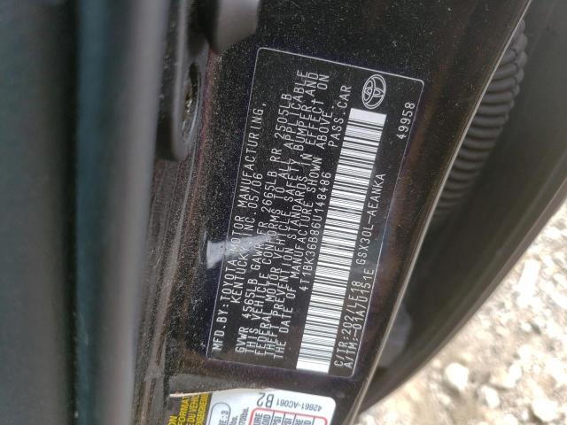 4T1BK36B86U148486 - 2006 TOYOTA AVALON XL BLACK photo 12