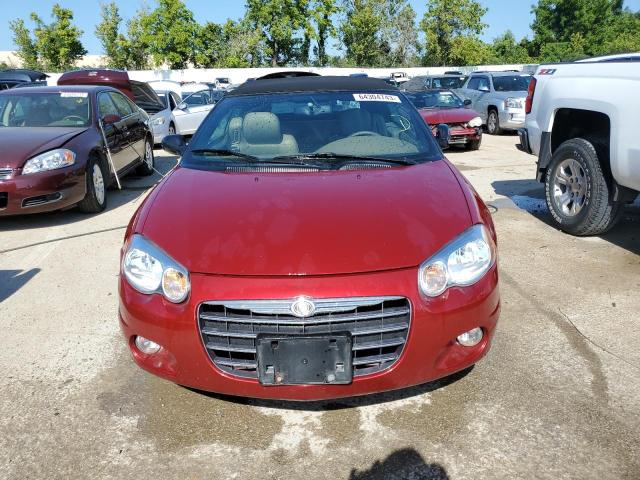 1C3EL55R94N132950 - 2004 CHRYSLER SEBRING LXI RED photo 5