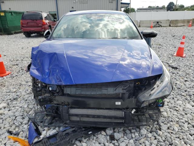 KMHLW4AK6NU003709 - 2022 HYUNDAI ELANTRA N BLUE photo 5