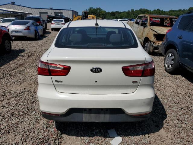 KNADM4A36G6685230 - 2016 KIA RIO LX WHITE photo 6