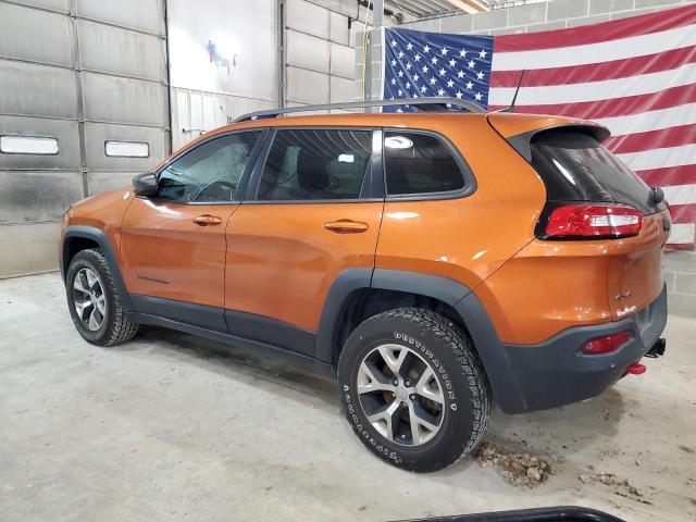 1C4PJMBS3FW777621 - 2015 JEEP CHEROKEE TRAILHAWK ORANGE photo 2