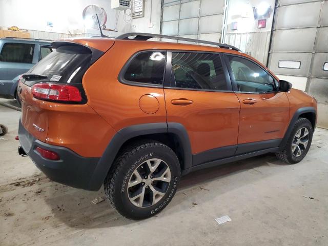 1C4PJMBS3FW777621 - 2015 JEEP CHEROKEE TRAILHAWK ORANGE photo 3