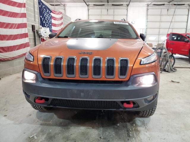 1C4PJMBS3FW777621 - 2015 JEEP CHEROKEE TRAILHAWK ORANGE photo 5