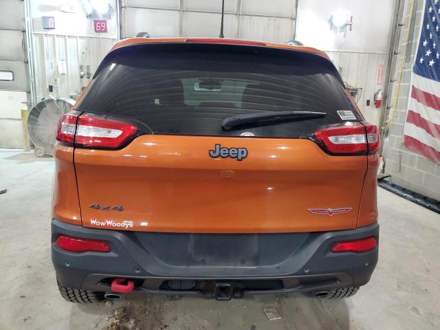 1C4PJMBS3FW777621 - 2015 JEEP CHEROKEE TRAILHAWK ORANGE photo 6