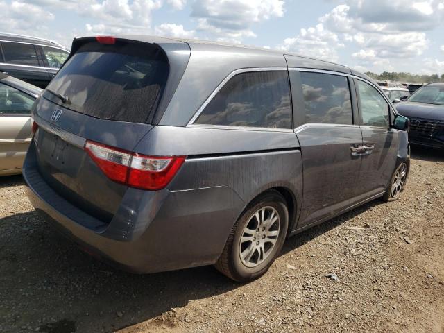 5FNRL5H48DB026775 - 2013 HONDA ODYSSEY EX GRAY photo 3