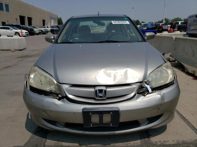 JHMES96685S012147 - 2005 HONDA CIVIC HYBRID GOLD photo 5