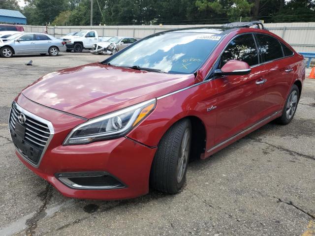 KMHE34L1XGA019244 - 2016 HYUNDAI SONATA HYBRID RED photo 1