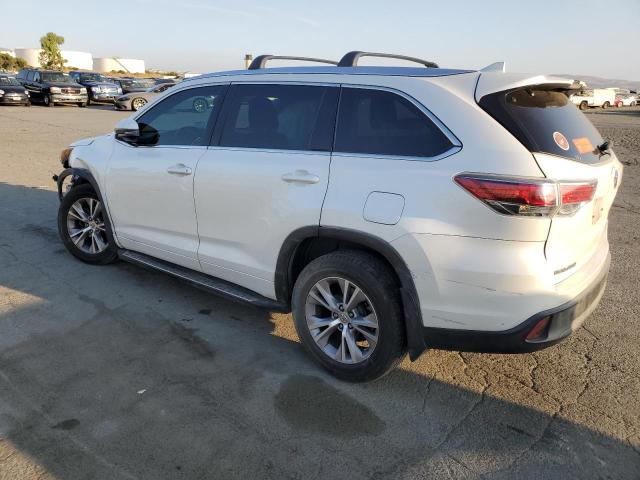 5TDKKRFH5FS065761 - 2015 TOYOTA HIGHLANDER XLE WHITE photo 2