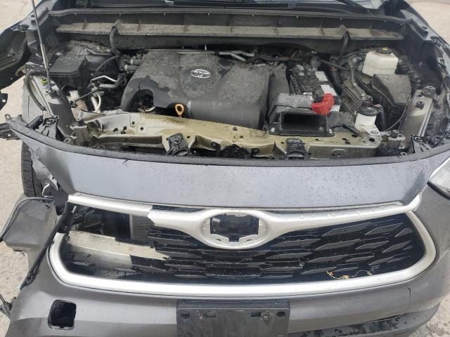 5TDGZRBH0NS225745 - 2022 TOYOTA HIGHLANDER XLE ნაცრისფერი ფოტო 12