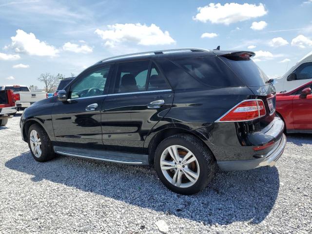 4JGDA5HB1FA485314 - 2015 MERCEDES-BENZ ML 350 4MATIC BLACK photo 2