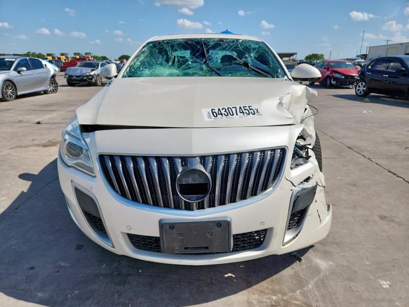 2G4GT5GX6E9307512 - 2014 BUICK REGAL GS WHITE photo 5