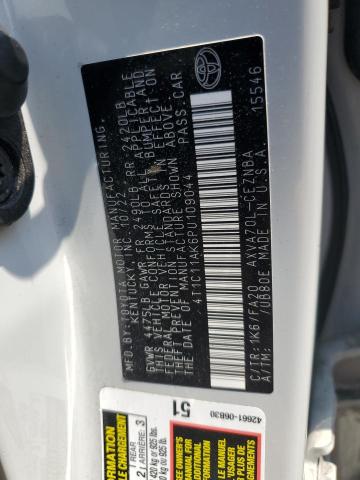 4T1C11AK6PU109044 - 2023 TOYOTA CAMRY LE WHITE photo 12