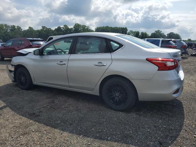 3N1AB7AP1KY281837 - 2019 NISSAN SENTRA S SILVER photo 2