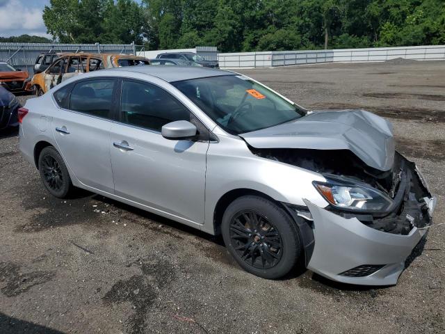 3N1AB7AP1KY281837 - 2019 NISSAN SENTRA S SILVER photo 4