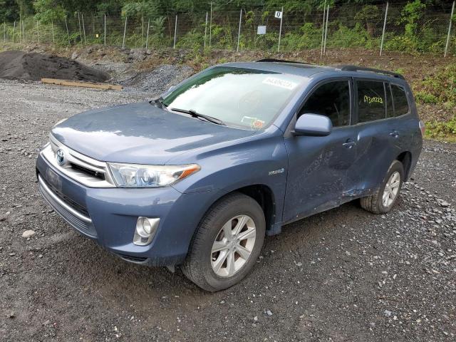 JTEBC3EH6D2018072 - 2013 TOYOTA HIGHLANDER HYBRID BLUE photo 1