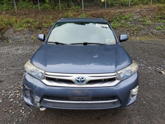 JTEBC3EH6D2018072 - 2013 TOYOTA HIGHLANDER HYBRID BLUE photo 5