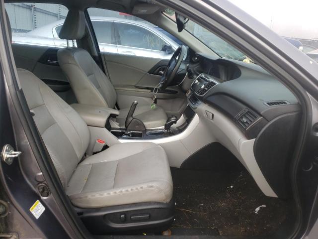 1HGCR2F85EA070964 - 2014 HONDA ACCORD EXL GRAY photo 5