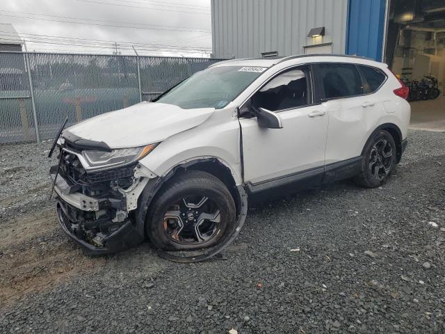 2HKRW2H98KH113866 - 2019 HONDA CR-V TOURING WHITE photo 1