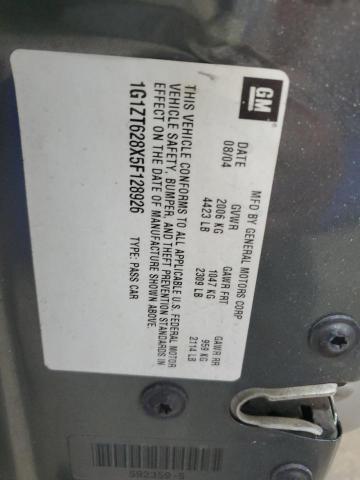 1G1ZT628X5F128926 - 2005 CHEVROLET MALIBU MAXX LS 灰色 照片 12