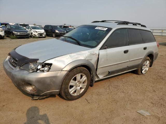 4S4BP61C257350756 - 2005 SUBARU LEGACY OUTBACK 2.5I SILVER photo 1