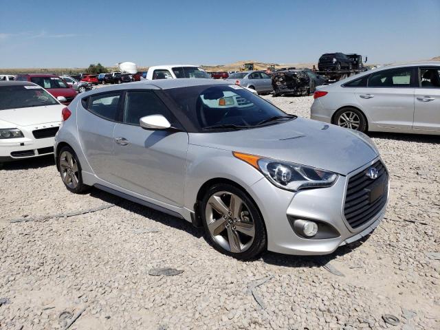 KMHTC6AEXEU183579 - 2014 HYUNDAI VELOSTER TURBO SILVER photo 4