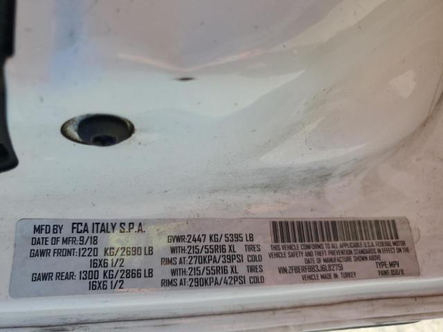 ZFBERFBB3J6L82751 - 2018 RAM PROMASTER SLT WHITE photo 14