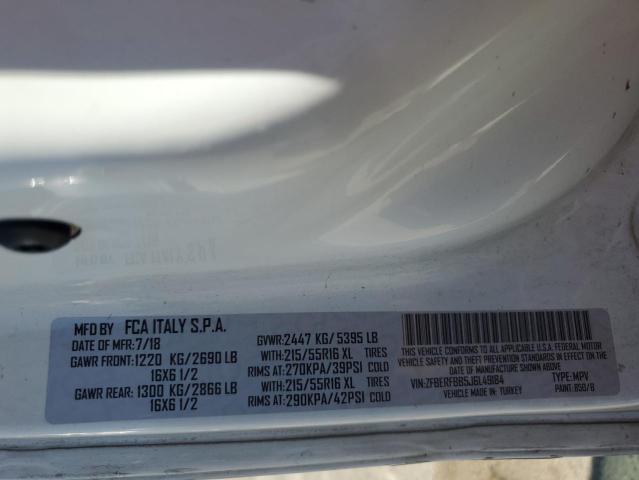 ZFBERFBB5J6L49184 - 2018 RAM PROMASTER SLT WHITE photo 13