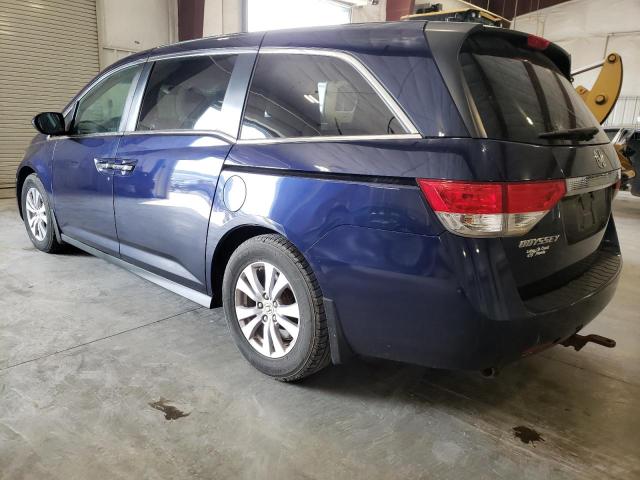 5FNRL5H42HB001263 - 2017 HONDA ODYSSEY EX BLUE photo 2