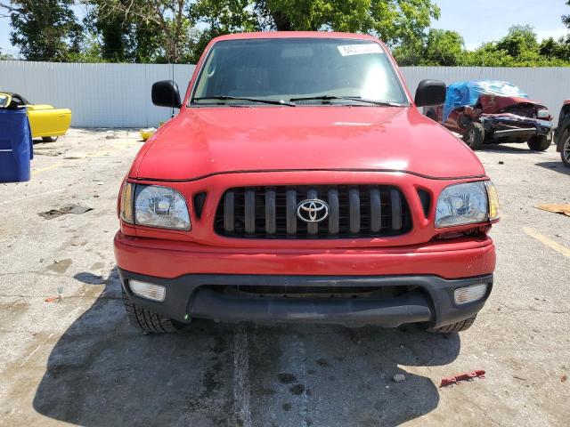 5TESN92N64Z335924 - 2004 TOYOTA TACOMA XTRACAB PRERUNNER RED photo 5
