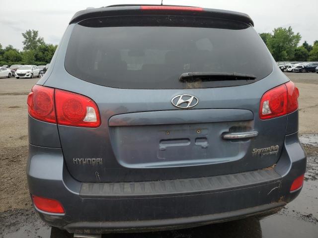 5NMSH73E69H267044 - 2009 HYUNDAI SANTA FE SE BLUE photo 6