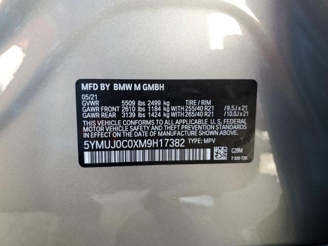 5YMUJ0C0XM9H17382 - 2021 BMW X4 M COMPETITION 灰色 照片 12