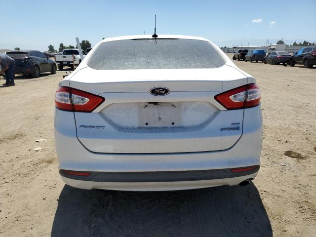 3FA6P0LU2DR363061 - 2013 FORD FUSION SE HYBRID WHITE photo 6