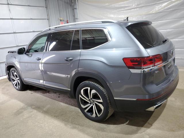 1V2TP2CA4MC606865 - 2021 VOLKSWAGEN ATLAS SEL PREMIUM Серый фото 2