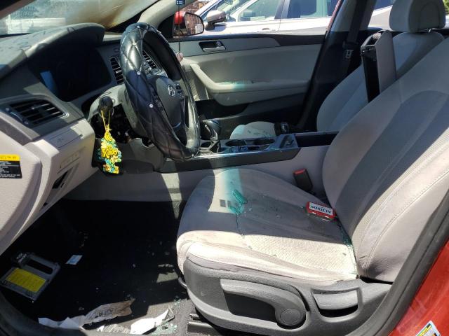 5NPE24AF2HH503635 - 2017 HYUNDAI SONATA SE RED photo 7