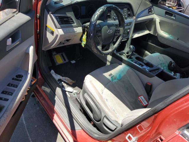 5NPE24AF2HH503635 - 2017 HYUNDAI SONATA SE RED photo 8