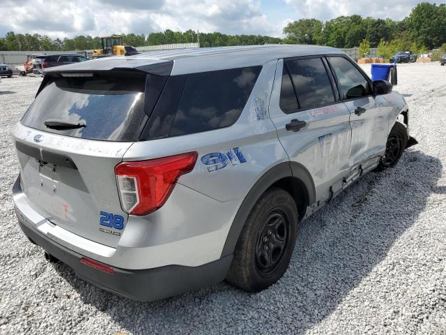 1FM5K8AW7LGC36038 - 2020 FORD EXPLORER POLICE INTERCEPTOR 银色 照片 3