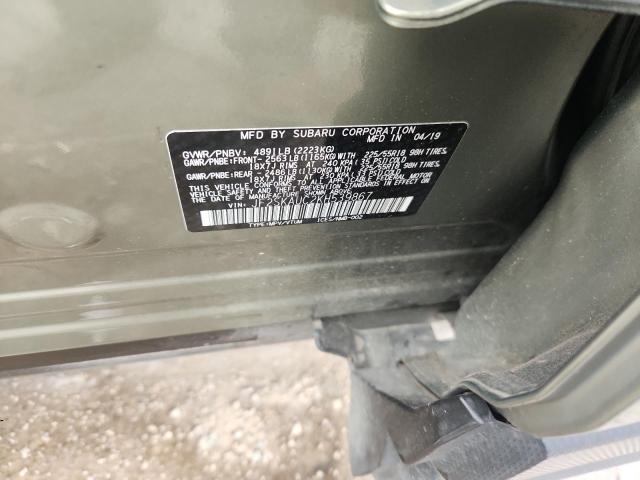JF2SKAUC2KH539867 - 2019 SUBARU FORESTER LIMITED მწვანე ფოტო 14