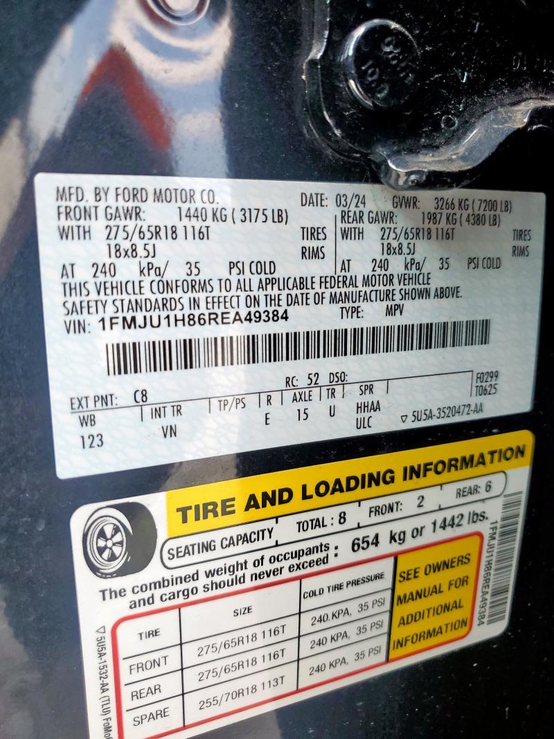 1FMJU1H86REA49384 - 2024 FORD EXPEDITION XLT Grafit foto 13