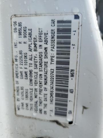1HGCM56347A020743 - 2007 HONDA ACCORD SE 白色 照片 13