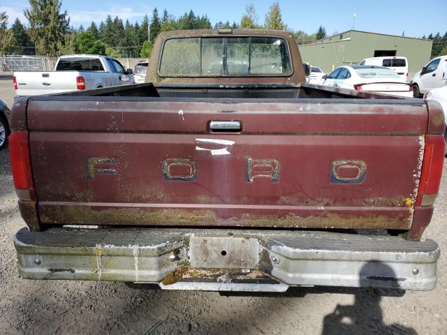 1FTEF14Y9MPA32887 - 1991 FORD F150 BURGUNDY photo 10