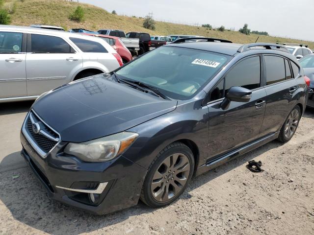 JF1GPAU61F8326727 - 2015 SUBARU IMPREZA SPORT GRAY photo 1