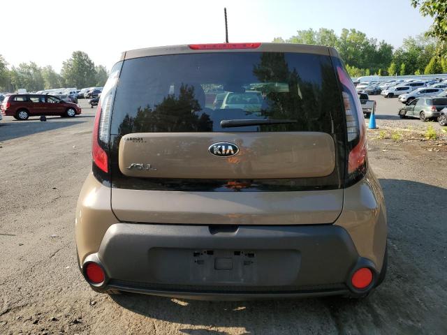 KNDJN2A26F7185236 - 2015 KIA SOUL TAN photo 6