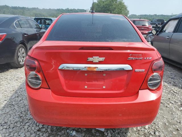 1G1JE5SB6F4122552 - 2015 CHEVROLET SONIC LTZ RED photo 6