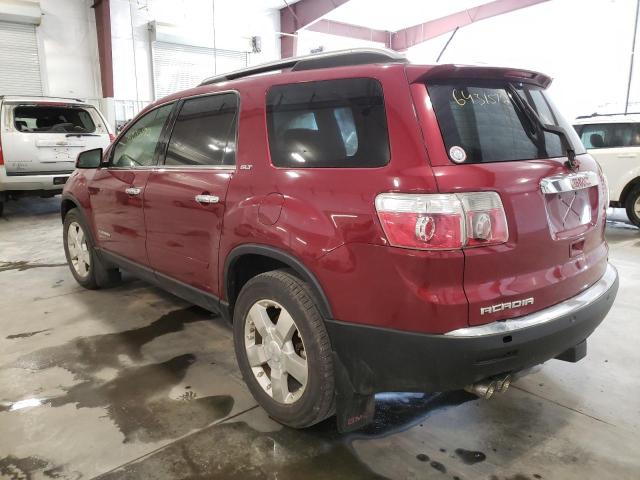 1GKEV33788J133102 - 2008 GMC ACADIA SLT-2 BURGUNDY photo 3