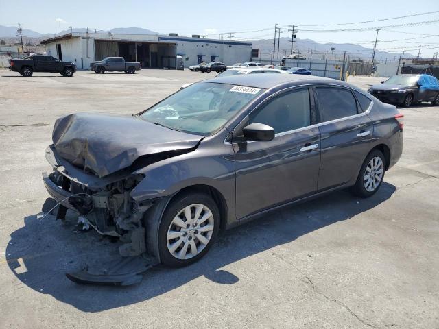 3N1AB7AP9DL704857 - 2013 NISSAN SENTRA S GRAY photo 1