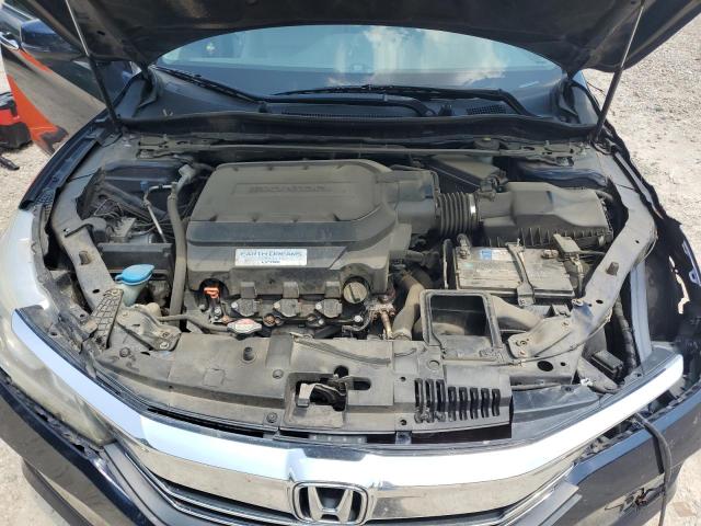 1HGCR3F80GA008185 - 2016 HONDA ACCORD EXL BLUE photo 11