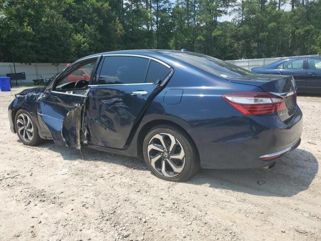 1HGCR3F80GA008185 - 2016 HONDA ACCORD EXL BLUE photo 2